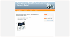 Desktop Screenshot of instalacjealarmowe.eu
