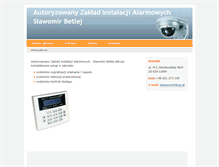 Tablet Screenshot of instalacjealarmowe.eu